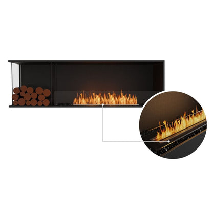 EcoSmart Fire 73" Flex 68LC/68RC Ethanol Fireplace Insert with Decorative Box by Mad Design Group