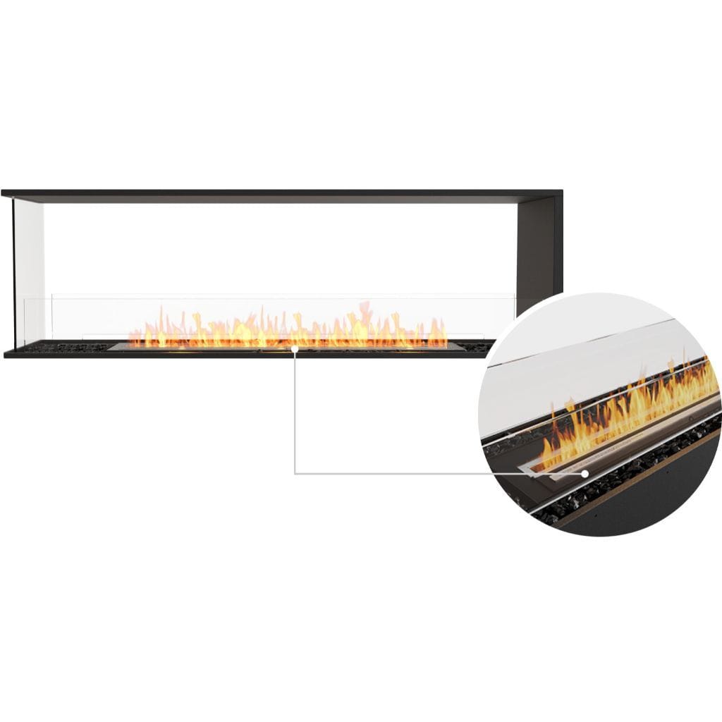 EcoSmart Fire 73" Flex 68PN Peninsula Ethanol Fireplace Insert by Mad Design Group