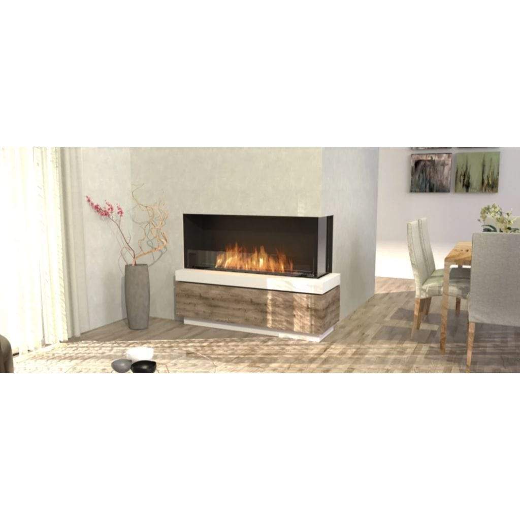 EcoSmart Fire 83" Flex 78LC/78RC Ethanol Fireplace Insert with Decorative Box by Mad Design Group