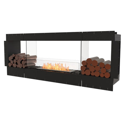 EcoSmart Fire 86" Flex 78DB Double Sided Ethanol Fireplace Insert with Decorative Box by Mad Design Group