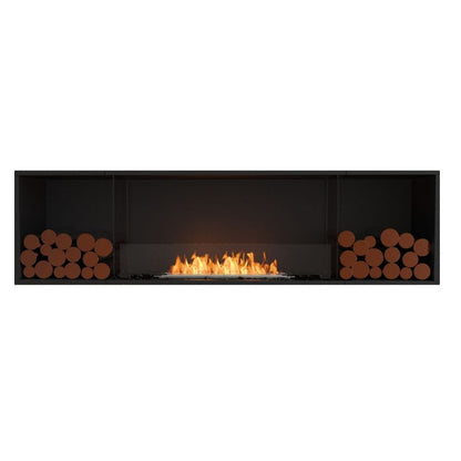 EcoSmart Fire 86" Flex 78SS Single Sided Ethanol Fireplace Insert with Decorative Box by Mad Design Group