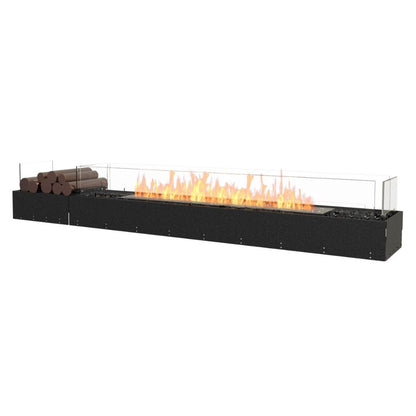 EcoSmart Fire 89" Flex 86BN Bench Ethanol Fireplace Insert with Decorative Box by Mad Design Group