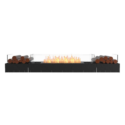 EcoSmart Fire 89" Flex 86BN Bench Ethanol Fireplace Insert with Decorative Box by Mad Design Group