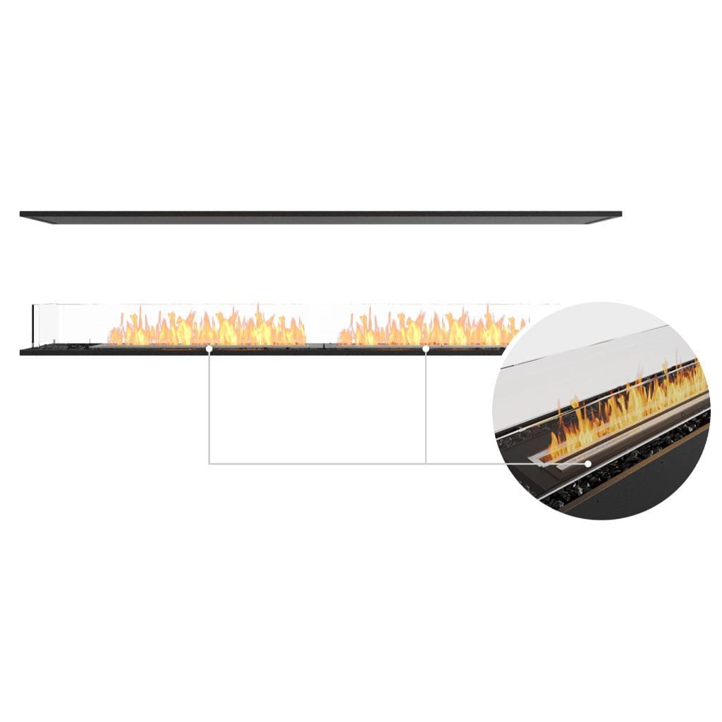 EcoSmart Fire 89" Flex 86IL Island Ethanol Fireplace Insert by Mad Design Group