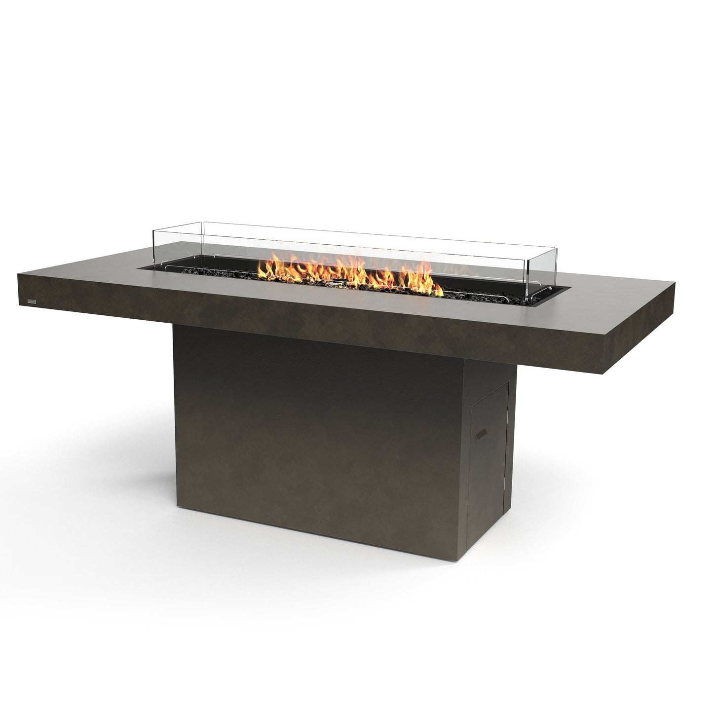 EcoSmart Fire 89" Gin 90 Bar Height Fire Pit Table with Gas LP/NG Burner by Mad Design Group
