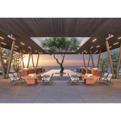 EcoSmart Fire 89" Gin 90 Chat Height Fire Pit Table with Gas LP/NG Burner by Mad Design Group