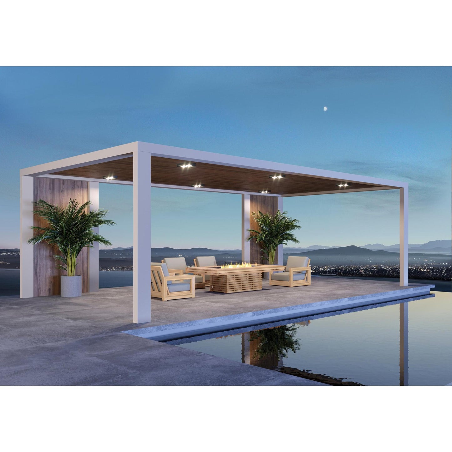 EcoSmart Fire 89" Gin 90 Chat Height Fire Pit Table with Gas LP/NG Burner by Mad Design Group