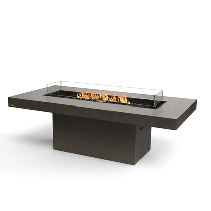 EcoSmart Fire 89" Gin 90 Dining Height Fire Pit Table with Gas LP/NG Burner by Mad Design Group