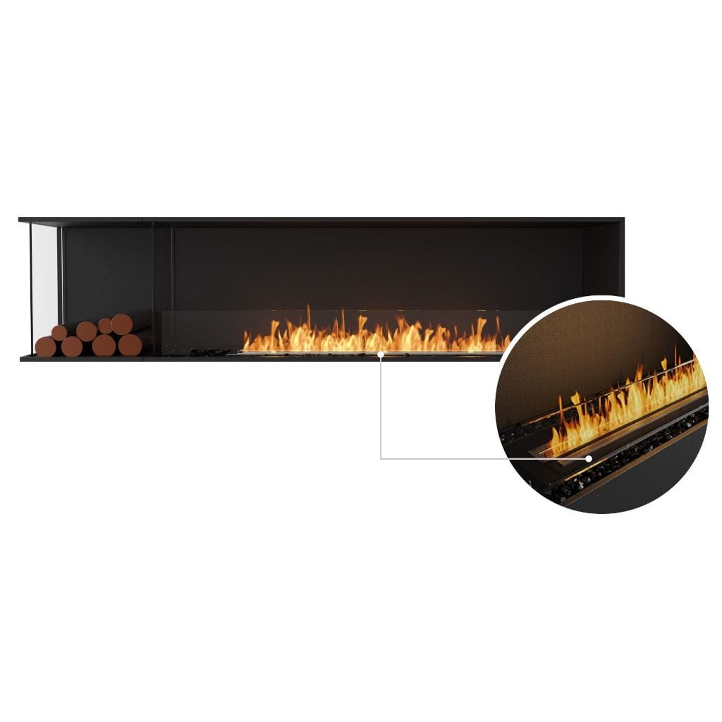 EcoSmart Fire 91" Flex 86LC/86RC Ethanol Fireplace Insert with Decorative Box by Mad Design Group