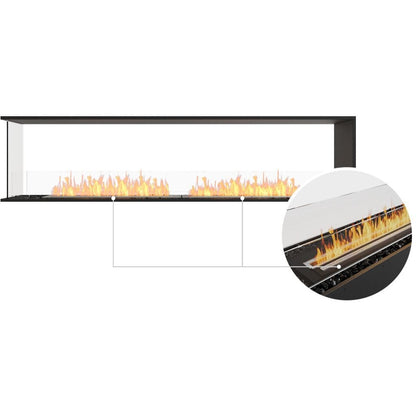 Burner EcoSmart Fire 91" Flex 86PN Peninsula Ethanol Fireplace Insert by Mad Design Group