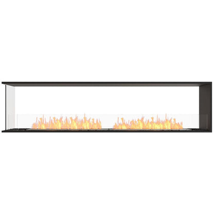 Burner Stainless Steel EcoSmart Fire 91" Flex 86PN Peninsula Ethanol Fireplace Insert by Mad Design Group