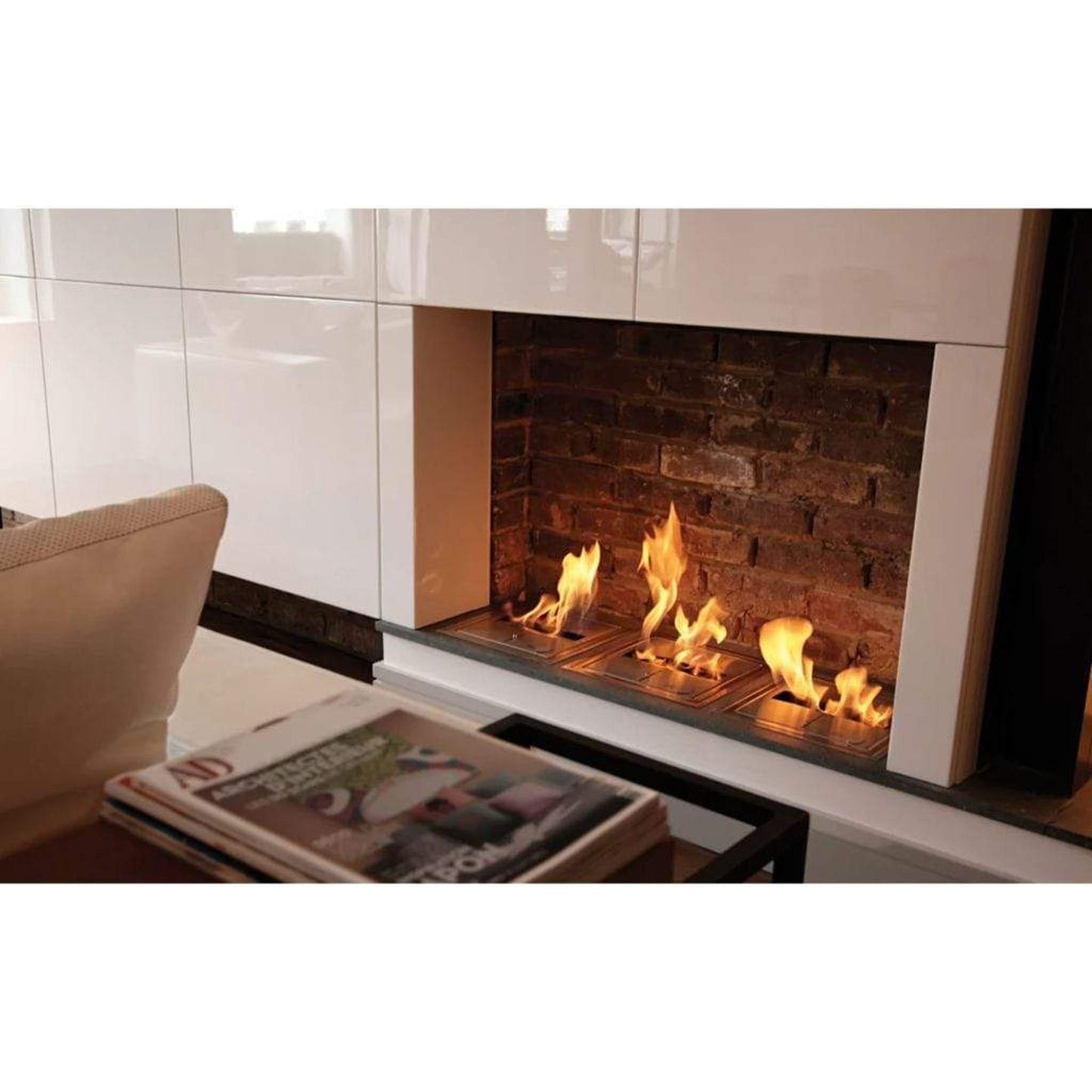 EcoSmart Fire BK5 16" Stainless Steel Ethanol Fireplace Burner by Mad Design Group