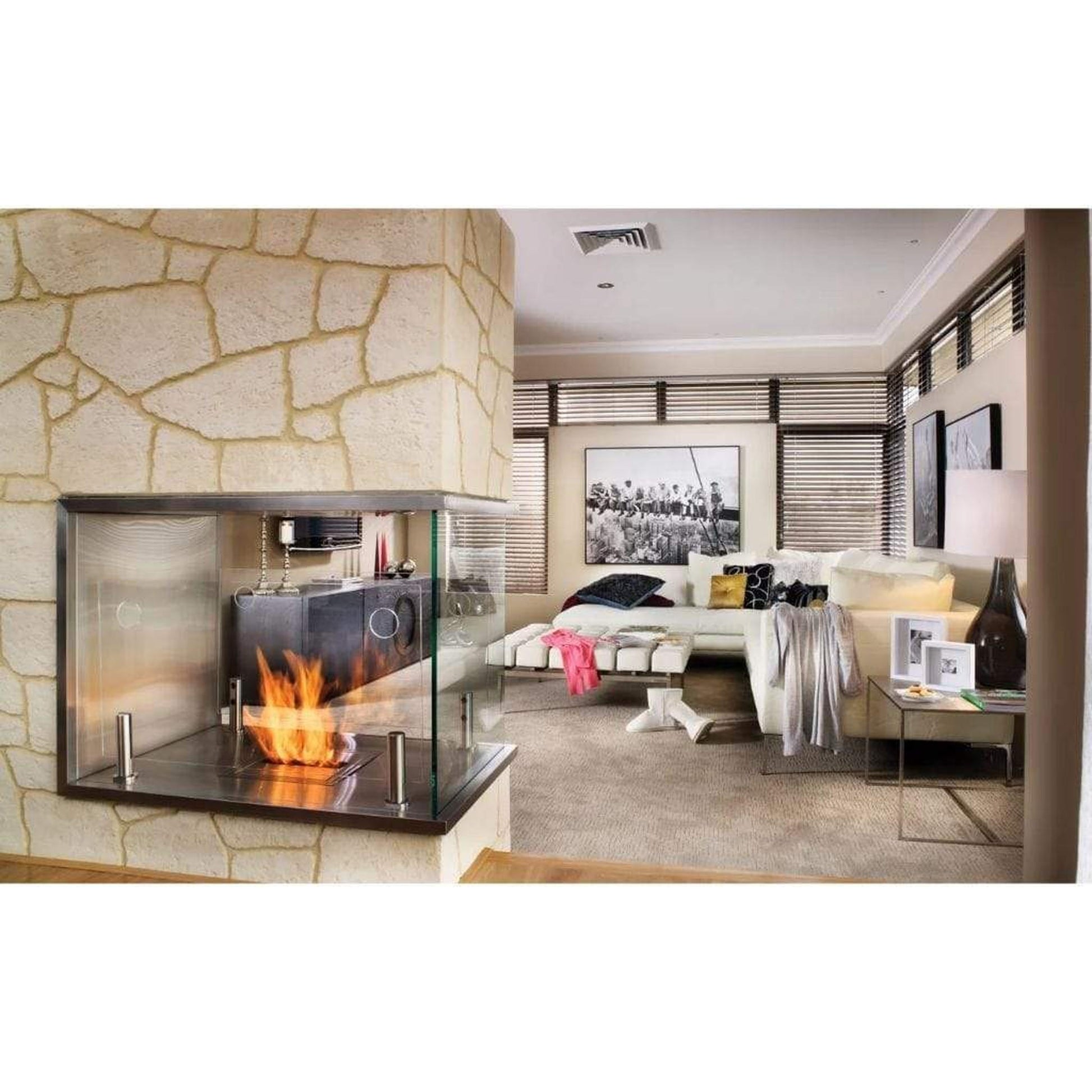 EcoSmart Fire BK5 16" Stainless Steel Ethanol Fireplace Burner by Mad Design Group