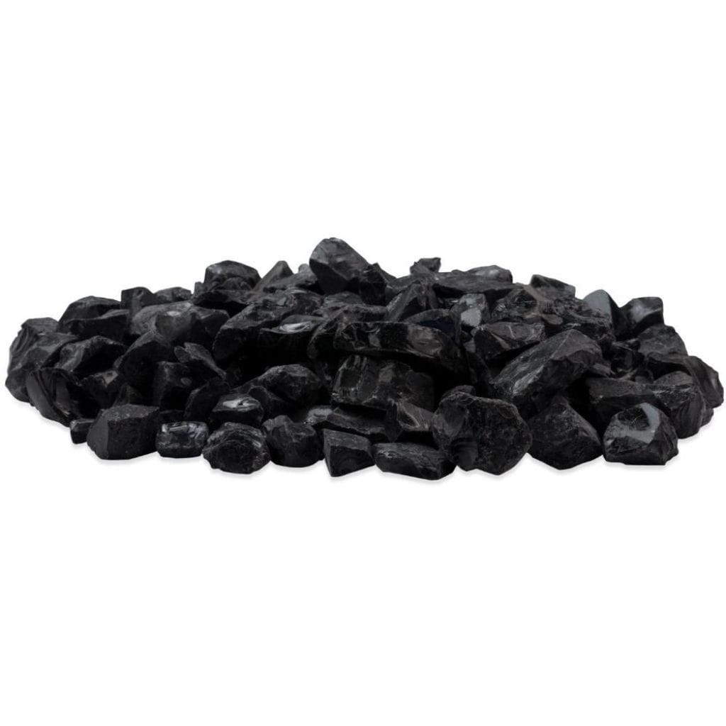 EcoSmart Fire Black Glass Charcoal by Mad Design Group