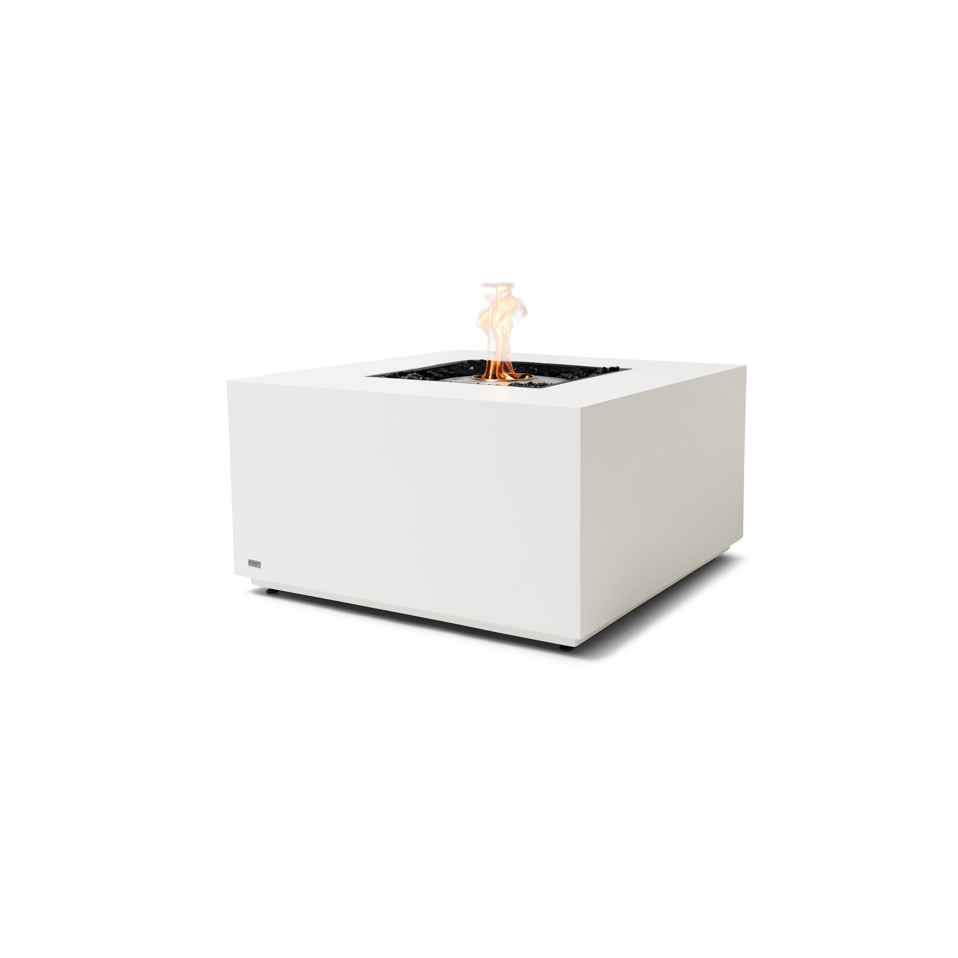 EcoSmart Fire CHASER 38" Bone Indoor Fire Pit Table with Stainless Steel Burner by Mad Design Group