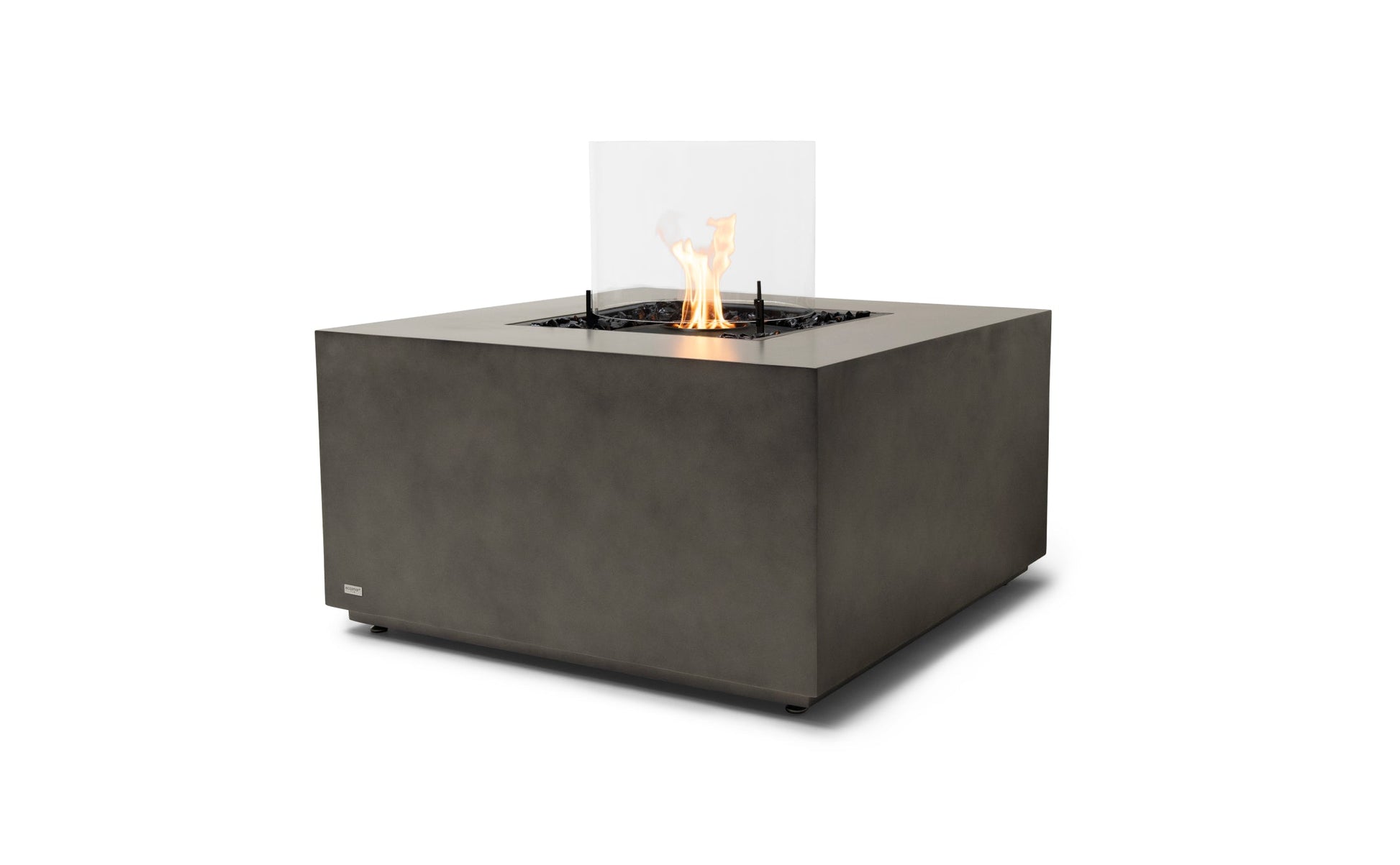 EcoSmart Fire CHASER 38" Natural Outdoor Fire Pit Table with Black Burner by Mad Design Group