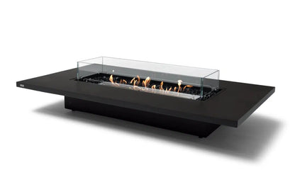 EcoSmart Fire Daiquiri 71" Graphite Freestanding Indoor Fire Table with Stainless Steel Burner by MAD Design Group