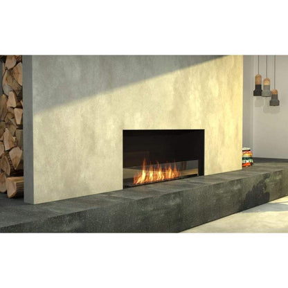 EcoSmart Fire Flex 18SS 22" Black Single Sided Ethanol Fireplace Insert with Stainless Steel Burner by Mad Design Group