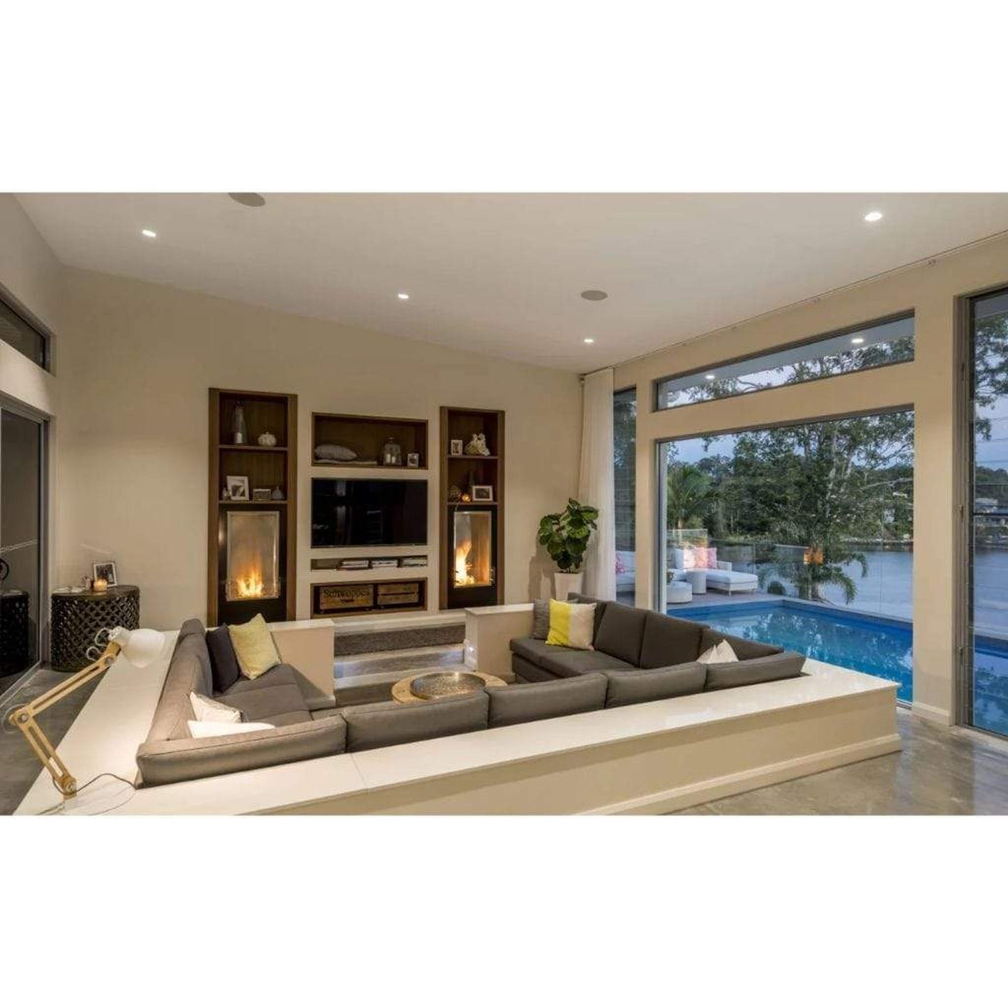 EcoSmart Fire Flex 18SS 22" Black Single Sided Ethanol Fireplace Insert with Black Burner by Mad Design Group