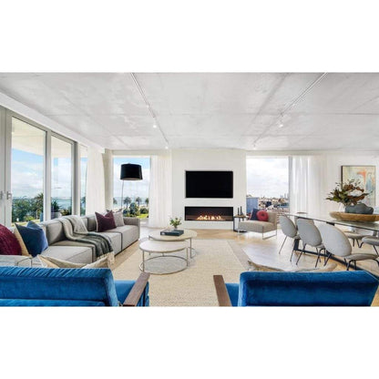 EcoSmart Fire Flex 18SS 22" Black Single Sided Ethanol Fireplace Insert with Black Burner by Mad Design Group