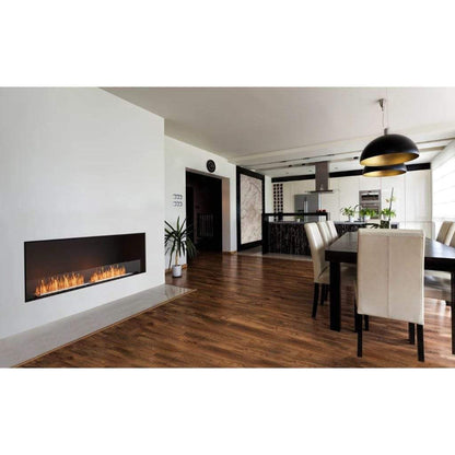 EcoSmart Fire Flex 18SS 22" Black Single Sided Ethanol Fireplace Insert with Black Burner by Mad Design Group