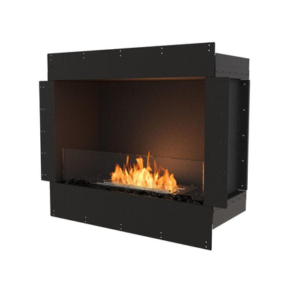 EcoSmart Fire Flex 32SS 39" Black Single Sided Ethanol Fireplace Insert with Black Burner by Mad Design Group