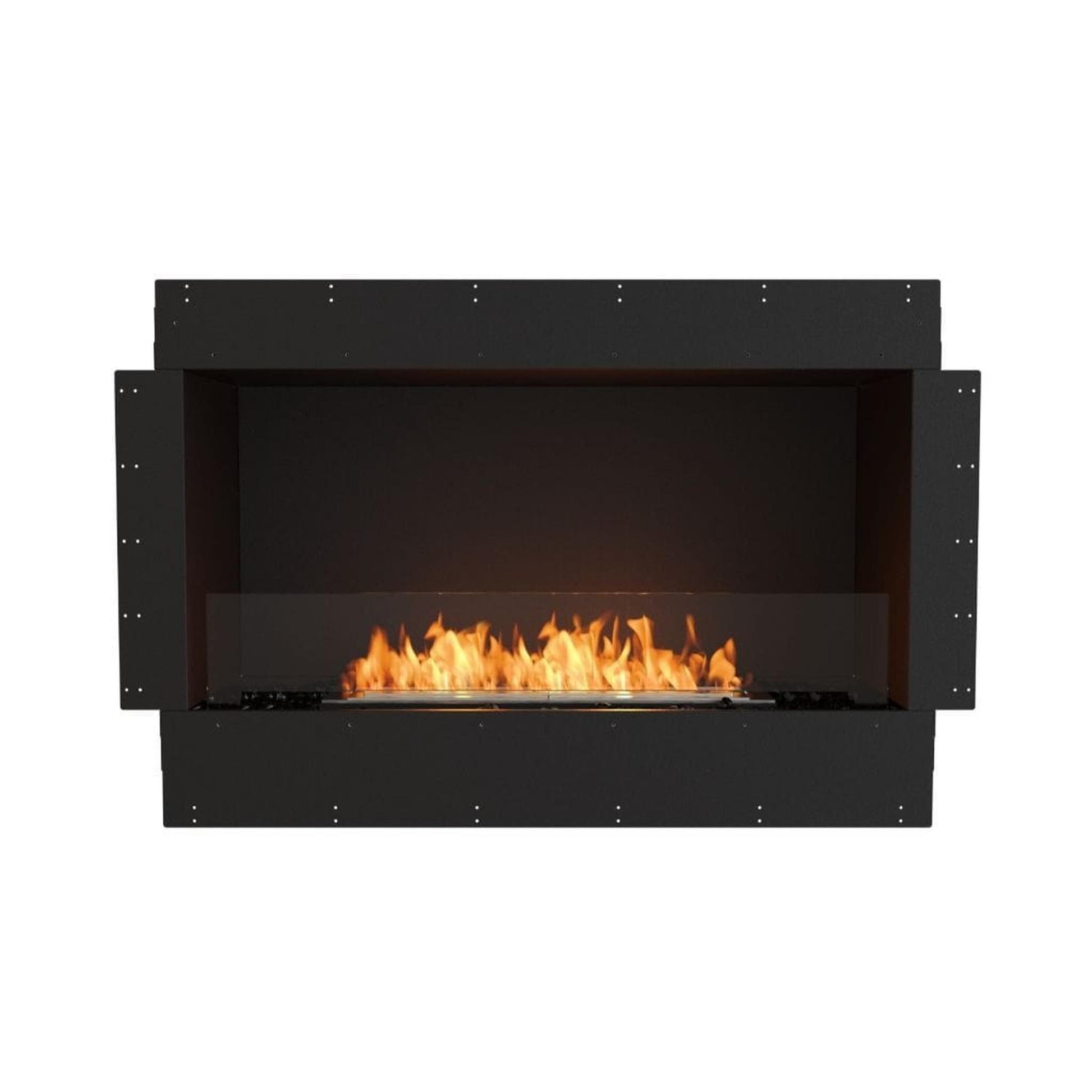 EcoSmart Fire Flex 42SS 49" Black Single Sided Ethanol Fireplace Insert with Black Burner by Mad Design Group