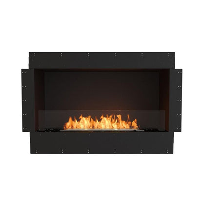 EcoSmart Fire Flex 42SS 49" Black Single Sided Ethanol Fireplace Insert with Black Burner by Mad Design Group