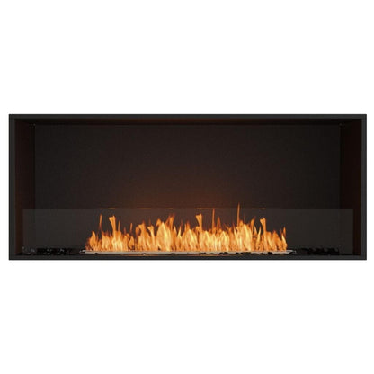 EcoSmart Fire Flex 50SS 57" Black Single Sided Ethanol Fireplace Insert with Black Burner by Mad Design Group