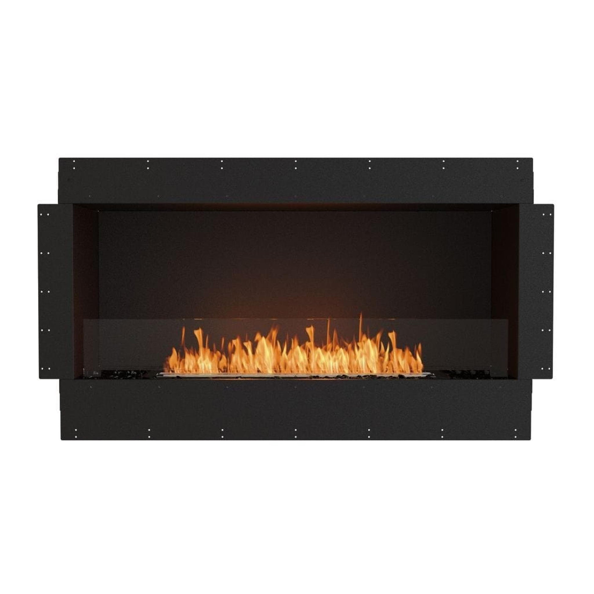 EcoSmart Fire Flex 50SS 57" Black Single Sided Ethanol Fireplace Insert with Black Burner by Mad Design Group