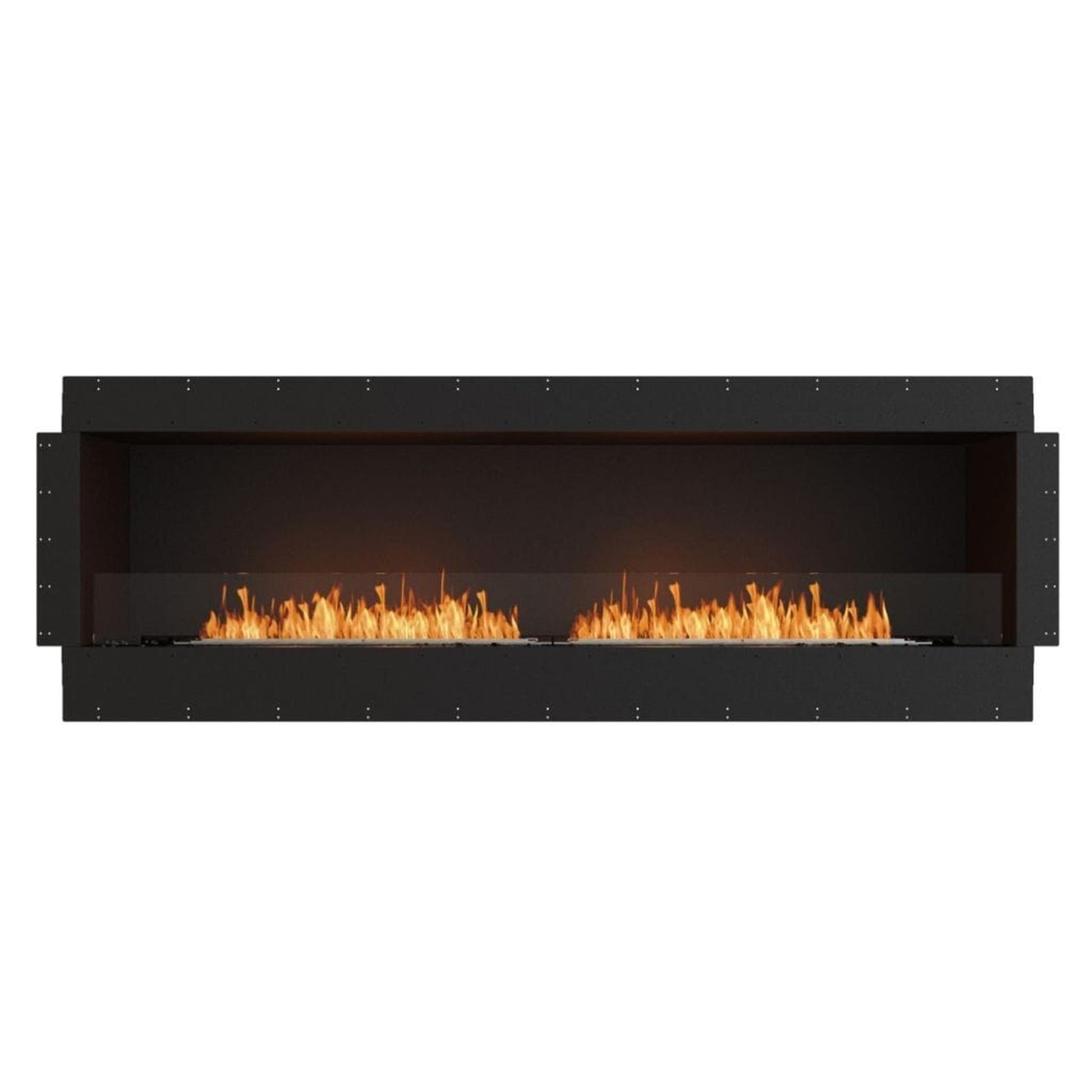 EcoSmart Fire Flex 86SS 94" Black Single Sided Ethanol Fireplace Insert with Black Burner by Mad Design Group