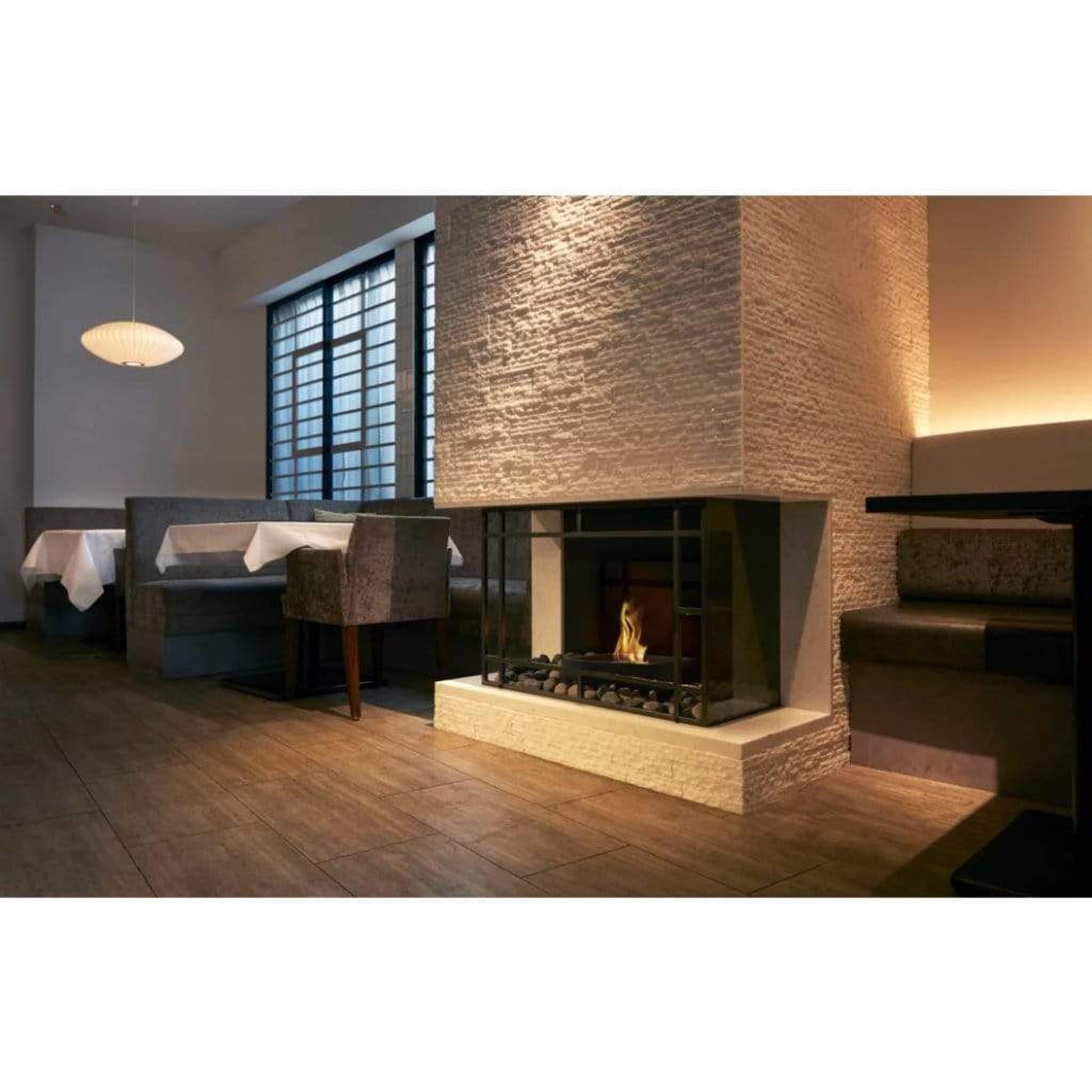 EcoSmart Fire Grate 18" Ethanol Fireplace Insert with Stainless Steel Burner by Mad Design Group