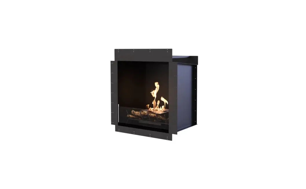 EcoSmart Fire Heritage 42SS 50" Black Ethanol Fireplace Insert by Mad Design
