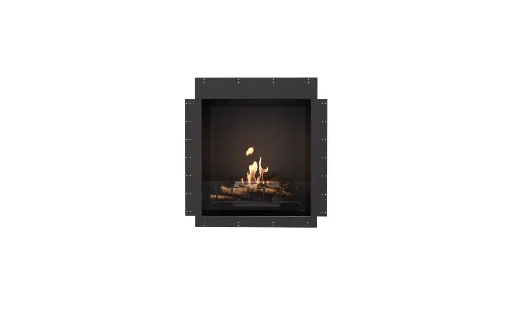 EcoSmart Fire Heritage 42SS 50" Black Ethanol Fireplace Insert by Mad Design