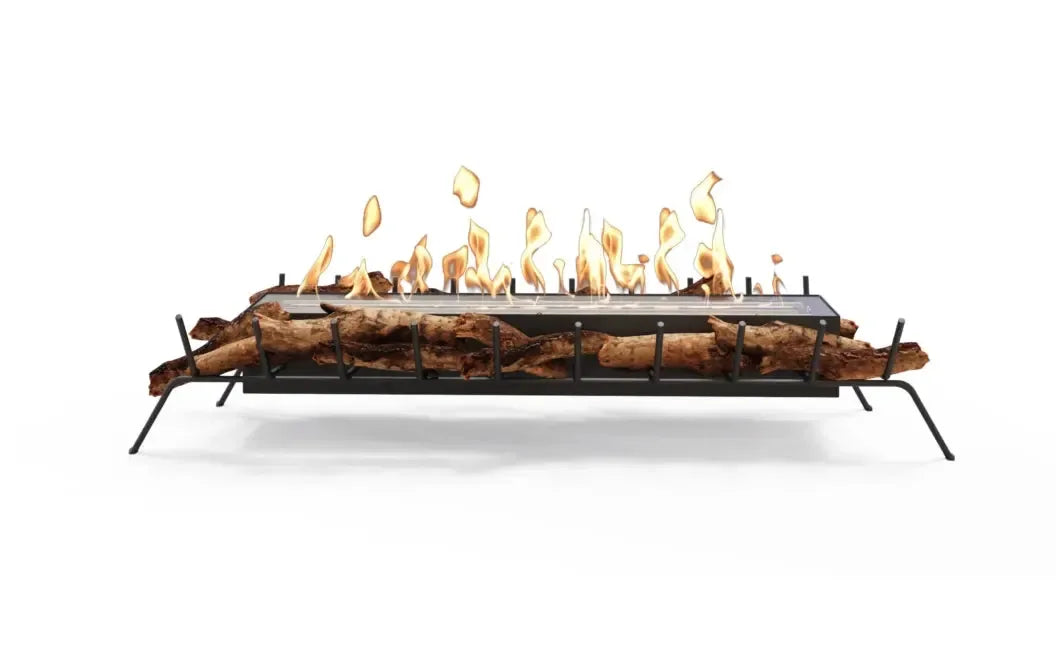 EcoSmart Fire Heritage Grate 49" Ethanol Fireplace Insert with Black Burner by Mad Design