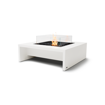 EcoSmart Fire Mojito 40" Bone Freestanding Indoor Fire Table with Black Burner by MAD Design Group