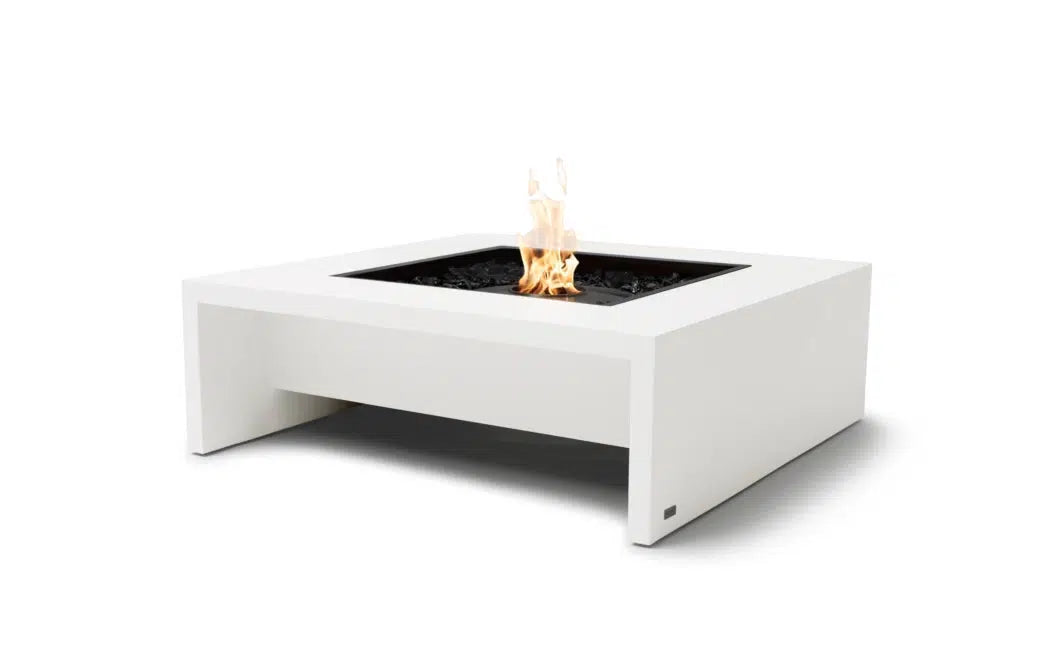 EcoSmart Fire Mojito 40" Bone Freestanding Indoor Fire Table with Black Burner by MAD Design Group