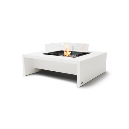 EcoSmart Fire Mojito 40" Bone Freestanding Indoor Fire Table with Stainless Steel Burner by MAD Design Group