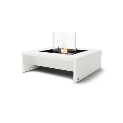 EcoSmart Fire Mojito 40" Bone Freestanding Indoor Fire Table with Stainless Steel Burner by MAD Design Group