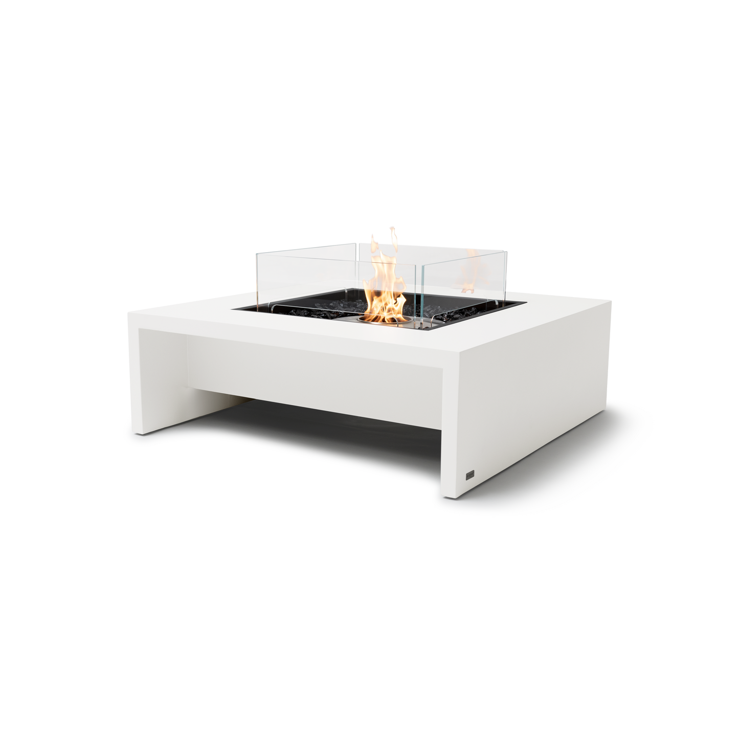 EcoSmart Fire Mojito 40" Bone Freestanding Outdoor Fire Table with Stainless Steel Burner by MAD Design Group