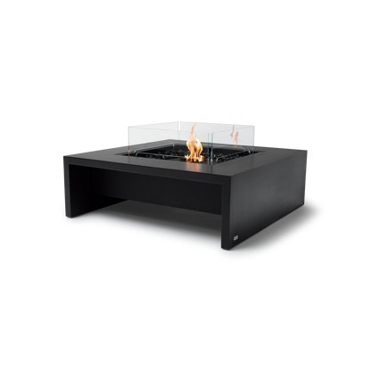 EcoSmart Fire Mojito 40" Graphite Freestanding Indoor Fire Table with Black Burner by MAD Design Group