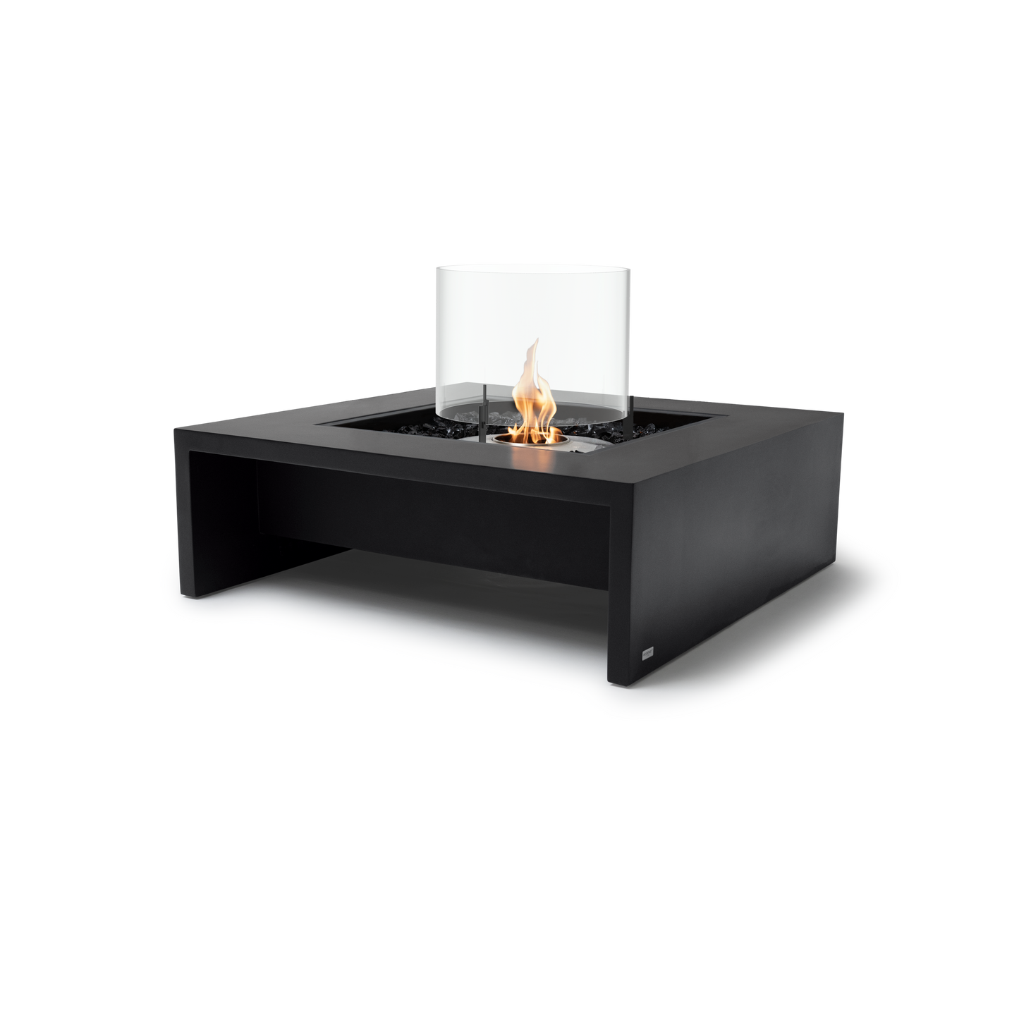 EcoSmart Fire Mojito 40" Graphite Freestanding Indoor Fire Table with Stainless Steel Burner by MAD Design Group
