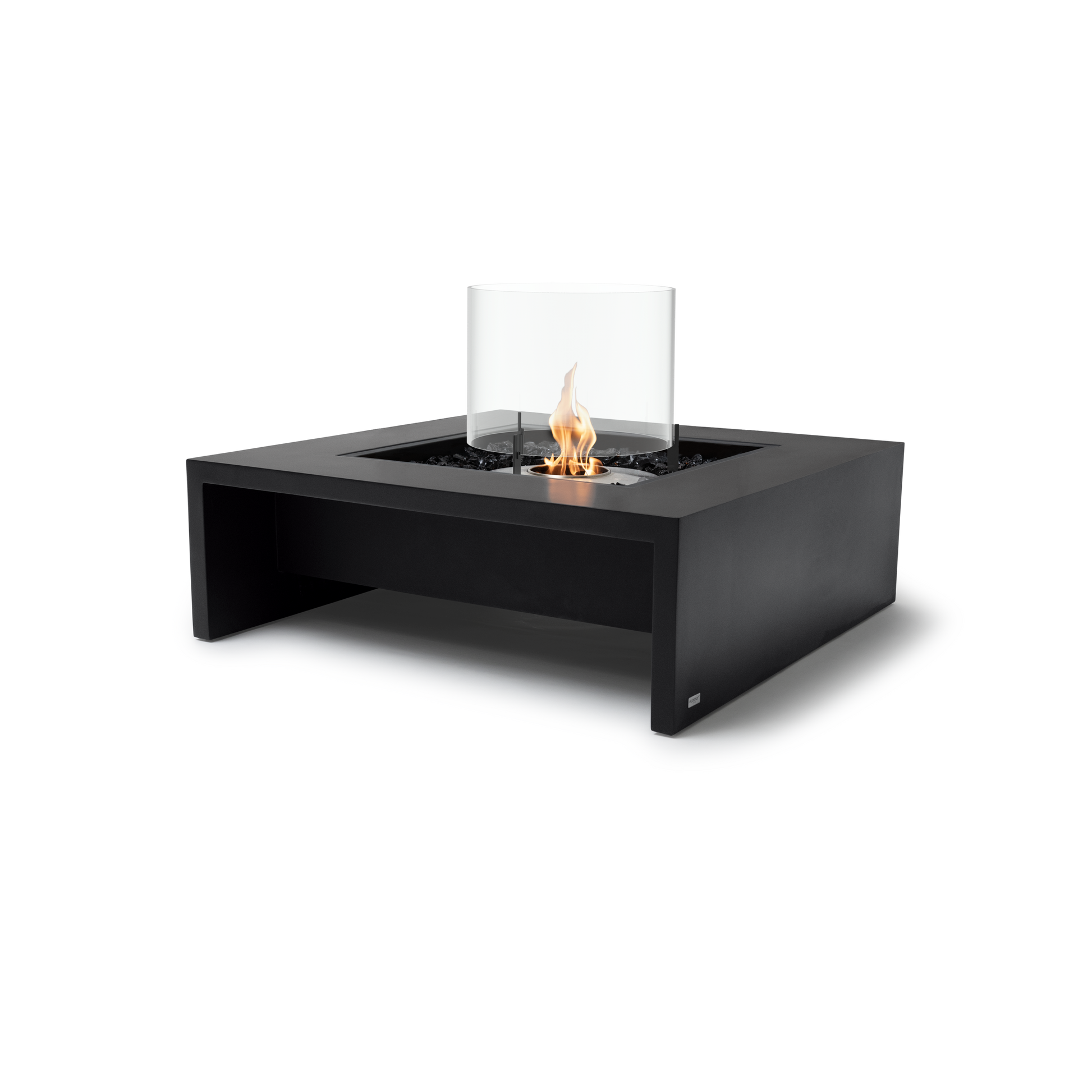 EcoSmart Fire Mojito 40" Graphite Freestanding Indoor Fire Table with Stainless Steel Burner by MAD Design Group
