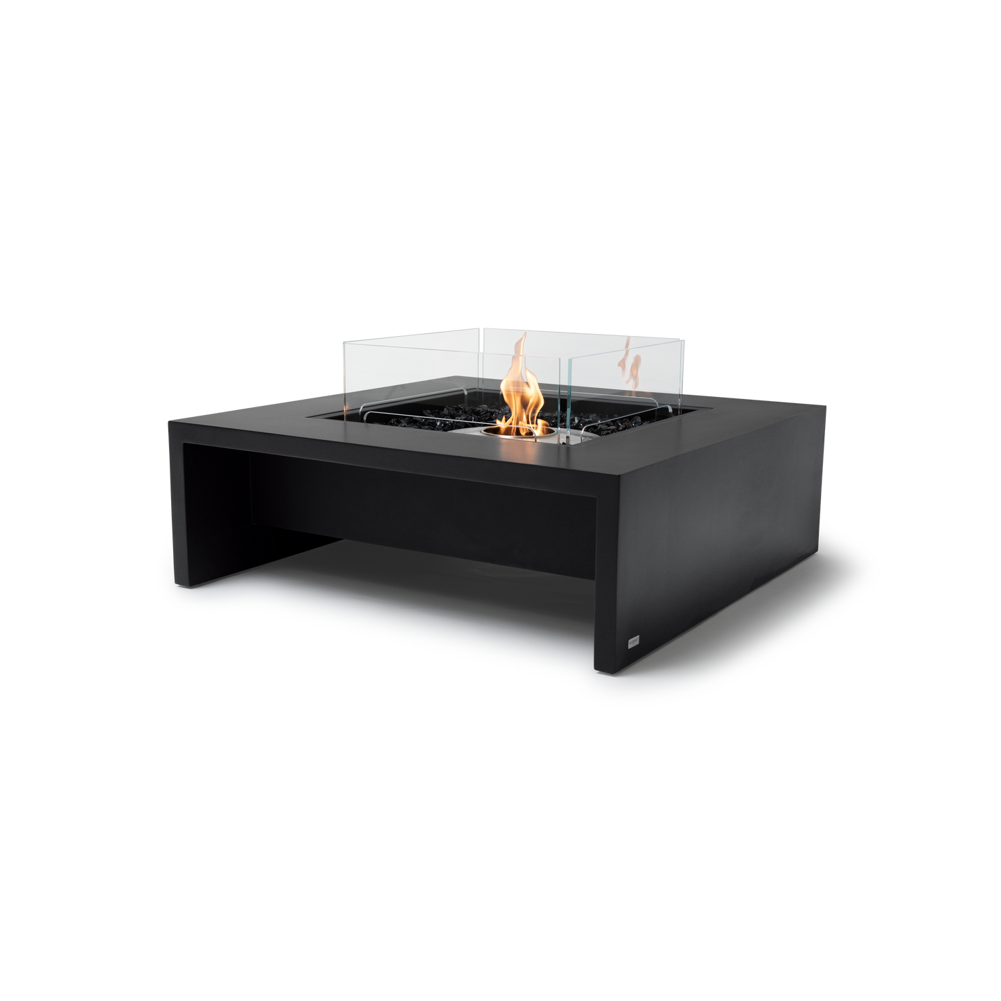 EcoSmart Fire Mojito 40" Graphite Freestanding Outdoor Fire Table with Stainless Steel Burner by MAD Design Group