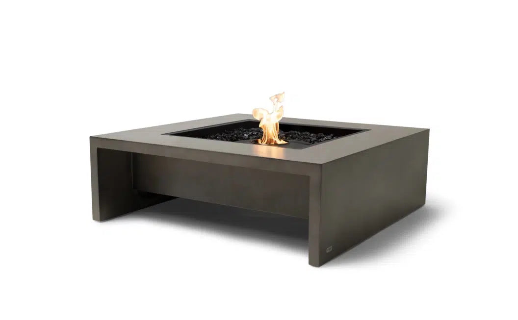 EcoSmart Fire Mojito 40" Natural Freestanding Outdoor Fire Table with Black Burner by MAD Design Group