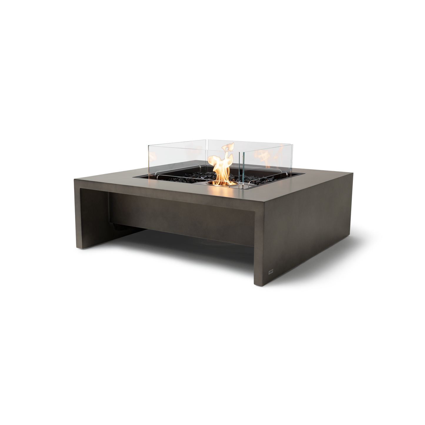 EcoSmart Fire Mojito 40" Natural Freestanding Outdoor Fire Table with Stainless Steel Burner by MAD Design Group