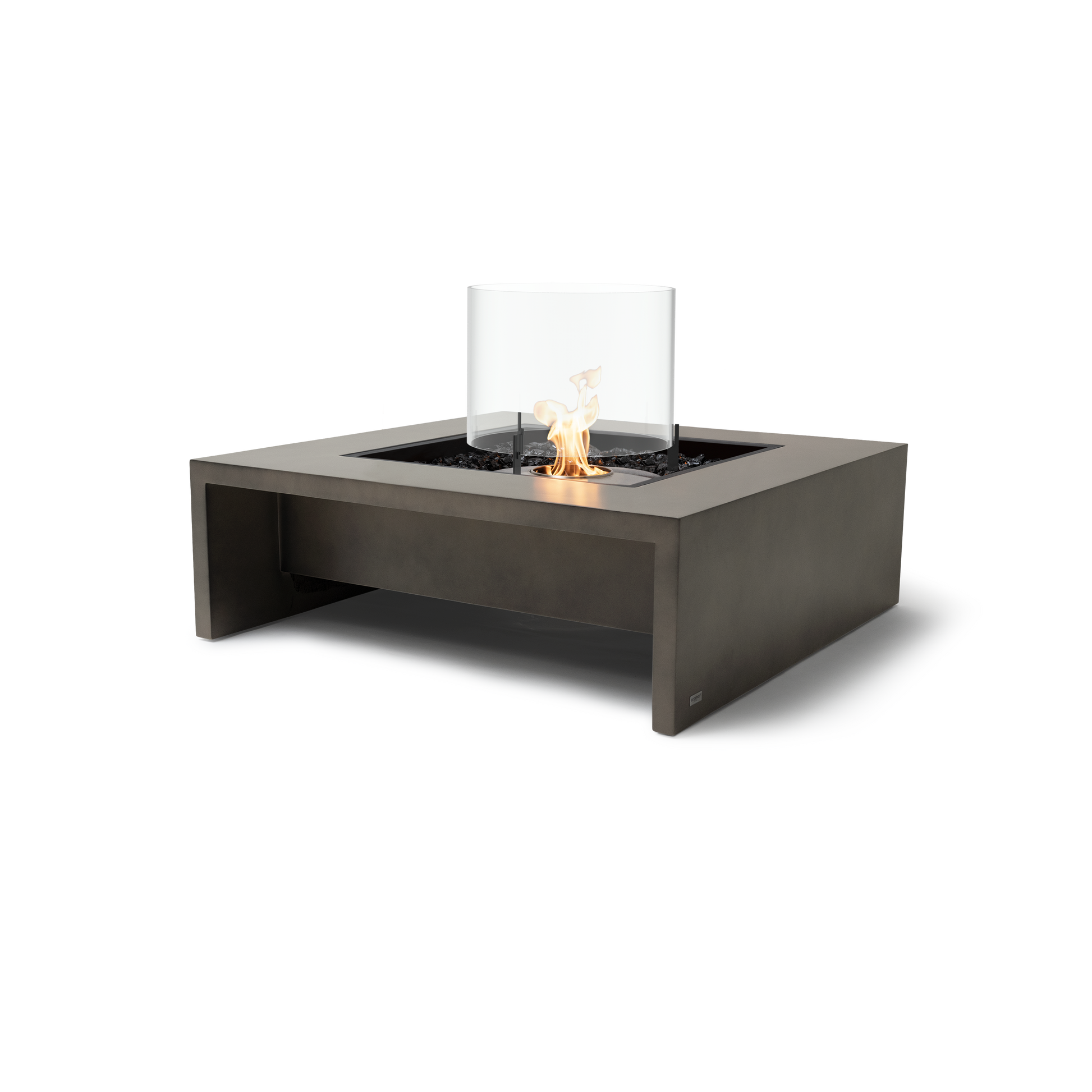 EcoSmart Fire Mojito 40" Natural Freestanding Outdoor Fire Table with Stainless Steel Burner by MAD Design Group