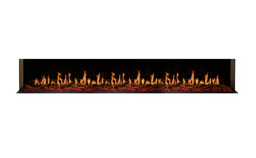 EcoSmart Fire Motion 120" Black Right Corner Electric Fireplace by MAD Design Group