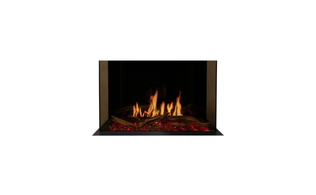 EcoSmart Fire Motion 30" Black Left Corner Electric Fireplace by MAD Design Group