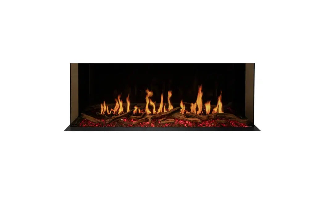 EcoSmart Fire Motion 52" Black Left Corner Electric Fireplace by MAD Design Group
